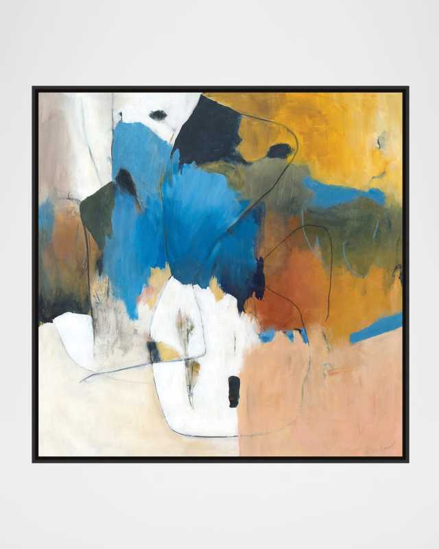"Open Late" Framed Giclee by Susie Zol, 41.5" Square